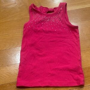 Faded Glory Pink Tank Top with Silver Accents